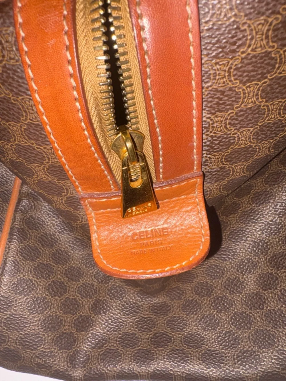 Authentic Celine Macadam Canvas Boston 45 Travel Bag - Picture 10 of 16